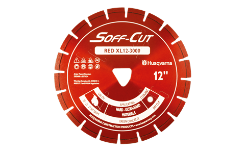 Husqvarna Excel 3000 Series Red diamond cutting blade available from DY Concrete Pumps 