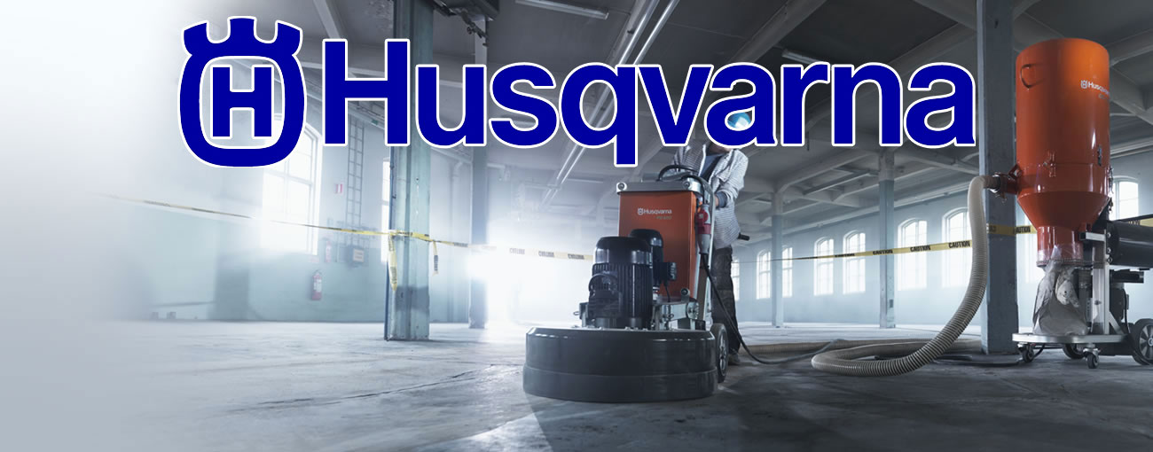 concrete contractor utilizing Husqvarna equipment to complete a concrete job