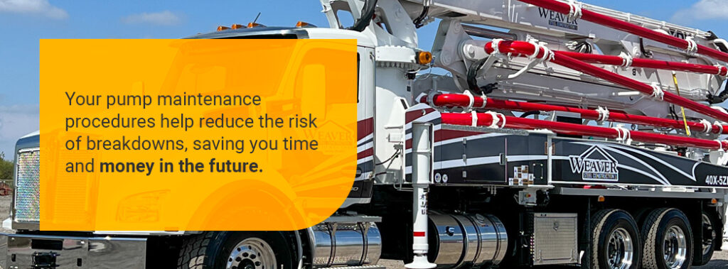 concrete pump maintenance procedures help reduce the risk of breakdowns, saving you time and money