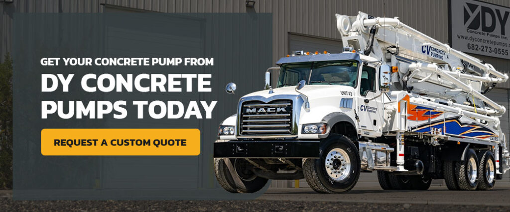 get your concrete pump from DY Concrete Pumps today