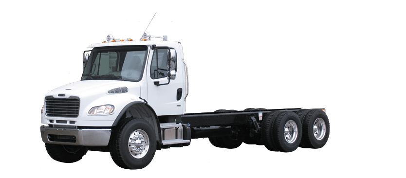 White Freightliner chassis