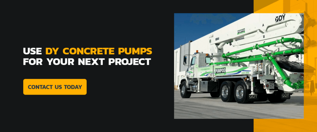 use DY Concrete Pumps for your next project